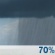 Wednesday: Showers likely, mainly after 2pm.  Mostly cloudy, with a high near 69. Chance of precipitation is 70%.