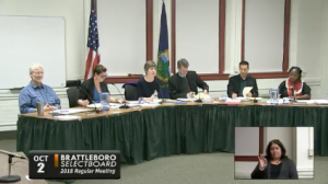 Brattleboro Selectboard -oct2