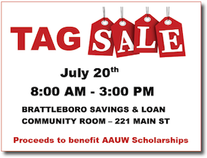 AAUW Tag Sale