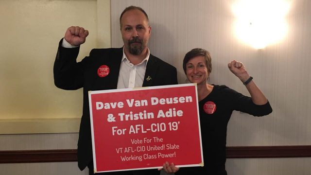 Vt Afl Cio Turns Left Van Deusen Elected President Adie Vice President Ibrattleboro Com