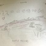 strange thing in sky sketch