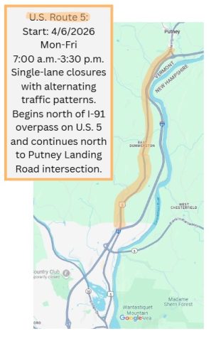US 5 2026 day work map